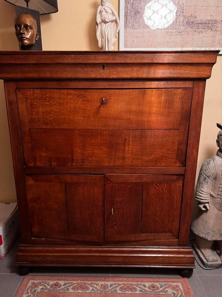 Voormalig secretaris, Louis-Philippe-stijl, Huis en Inrichting, Kasten | Secretaires, Gebruikt, Ophalen