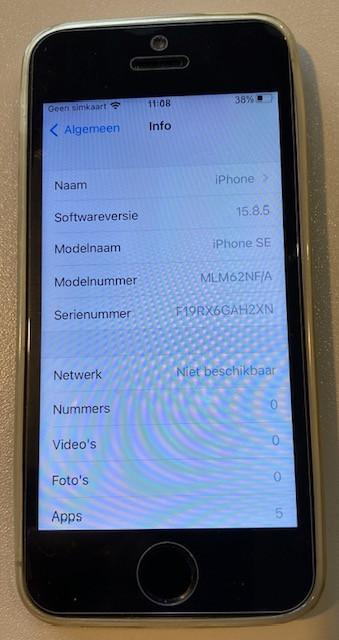 iphone SE2016, Télécoms, Téléphonie mobile | Apple iPhone, Utilisé, 64 GB, Sans simlock, iPhone SE (2016), Argent, Enlèvement ou Envoi