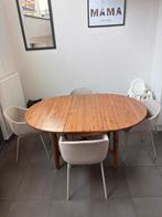 Ovale of ronde tafel (verlengbaar) 6 personen, Huis en Inrichting, Tafels | Eettafels, Ophalen, Zo goed als nieuw, Rond