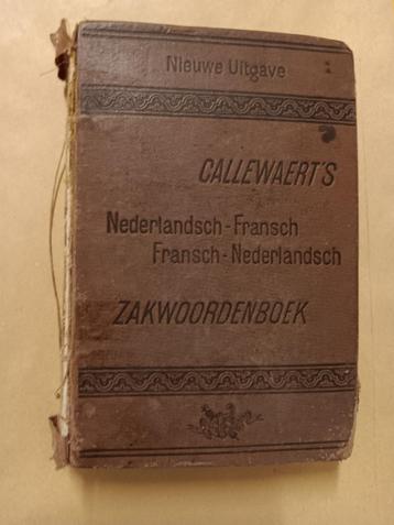 ancien dictionnaire de poche de Callewaert, Livres, Enlèvement