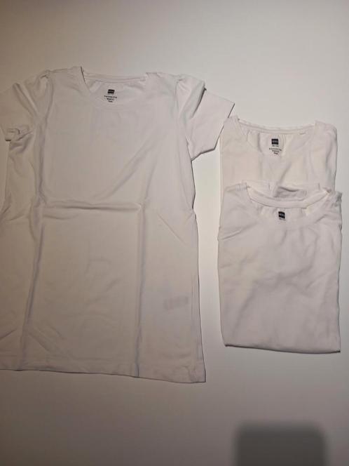 3 Witte  t-shirts 12 jaar, Kinderen en Baby's, Kinderkleding | Maat 152, Zo goed als nieuw, Meisje, Ophalen