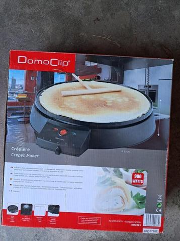 Crêpière Domoclip comme neuve, Enlèvement ou Envoi, Comme neuf