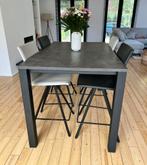 Hoge eettafel en hoge krukken, Huis en Inrichting, Ophalen, Zo goed als nieuw
