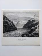 Le Mont Blanc van Leonie Lacoste Chollet - Ets - ca. 1860, Ophalen of Verzenden