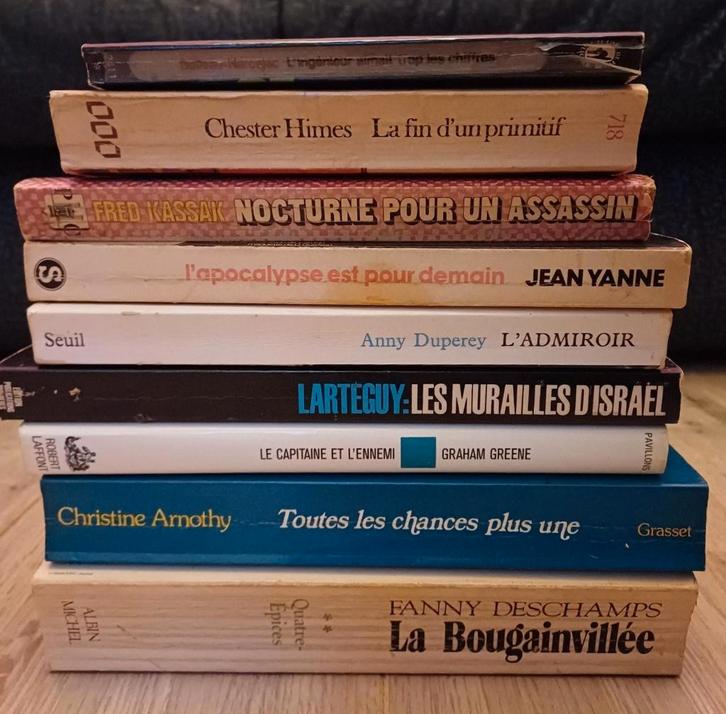 Lot de 9 romans anciens, Boeken, Romans, Gelezen, Ophalen of Verzenden