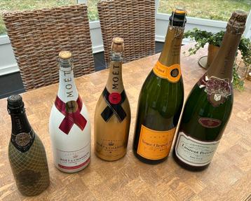 Champagne flessen ( LEEG !! ) beschikbaar voor biedingen