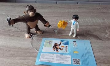 Playmobil-singe géant Gonk, Enlèvement, Comme neuf, Ensemble complet