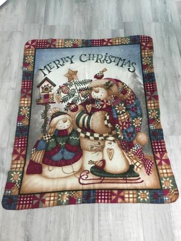 Merry Christmas kerst sierdekentje 120 x 150 cm beschikbaar voor biedingen