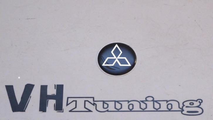 Mitshubishi 3D logo zelfklevend 40mm, Auto diversen, Tuning en Styling, Ophalen