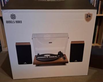 Platine vinyle Angel Horn neuve avec enceintes et Bluetooth, Enlèvement ou Envoi, Neuf, Tourne-disque, Autres marques