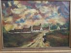 Cecile Vermaete - schilderij landschap Kortrijk, Antiek en Kunst, Ophalen