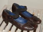 Lederen schoenen met klein hakje - mt 41, Kleding | Dames, Gedragen, --, Ophalen of Verzenden, Bruin