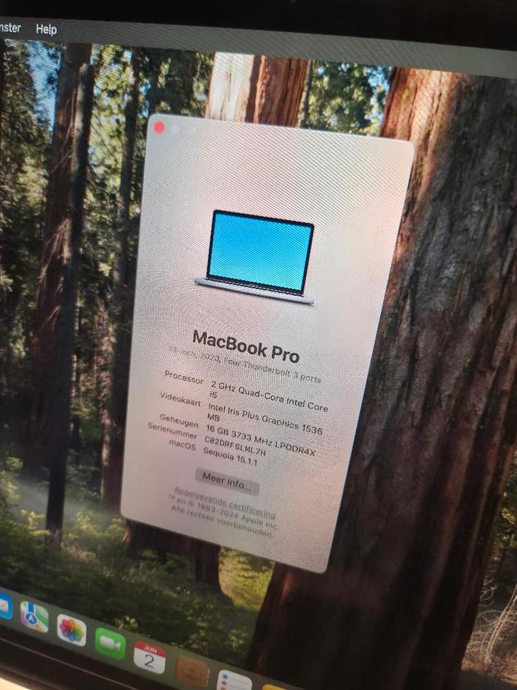 Macbook Pro 13 inch - 2020, Computers en Software, Apple Macbooks, Zo goed als nieuw, MacBook, 13 inch, 2 tot 3 Ghz, 512 GB, 16 GB