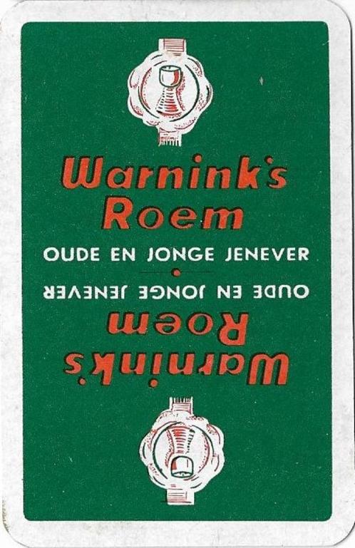 Joker met WARNINK Jenever / Distilleerderij reclame 02, Verzamelen, Speelkaarten, Jokers en Kwartetten, Nieuw, Joker(s), Ophalen of Verzenden