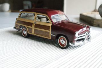 Ford Woody , 1949, break, Franklin Mint 1:24, Ophalen of Verzenden, Zo goed als nieuw, Auto, Overige merken