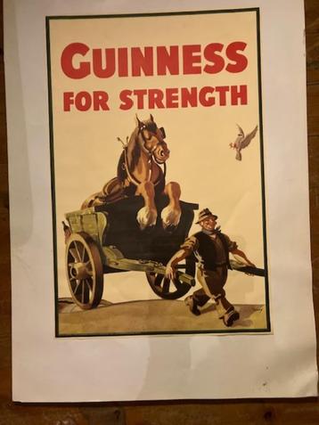 POSTER AFFICHE GUINNESS GILROY MY GOODNESS MY GUINNESS 1938 beschikbaar voor biedingen