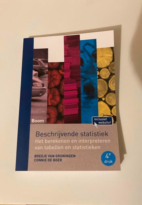 Beschrijvende statistiek - toegepaste psychologie PXL, Boeken, Studieboeken en Cursussen, Nieuw, Hogeschool, Ophalen