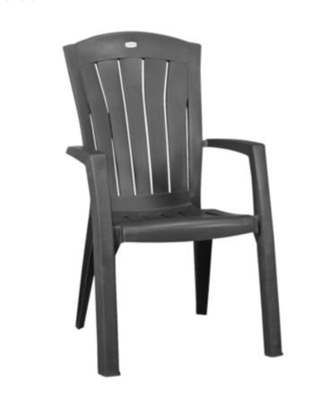 Chaise de jardin Keter Jardin verte dossier haut - 10 dispo, Enlèvement, Utilisé, Synthétique, Empilable