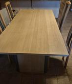 Eettafel met stoelen 180 x 88cm, Huis en Inrichting, Ophalen, Gebruikt, 50 tot 100 cm, Vijf personen of meer
