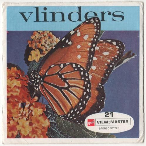 View-master Butterflies Vlinders B 610 NL, Antiek en Kunst, Antiek | Speelgoed, Ophalen of Verzenden