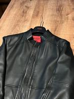 HUGO BOSS zwart lederen jacket, Kleding | Heren, Ophalen, Maat 48/50 (M), Zwart, Nieuw