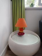 Witte loungetafel, Huis en Inrichting, Ophalen, Zo goed als nieuw, Rond, Glas
