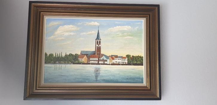 Schilderij Sint-Amands (Schelde), Antiek en Kunst, Kunst | Schilderijen | Klassiek, Ophalen