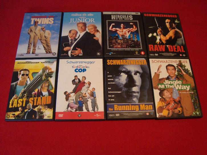 28 dvd's met arnold schwarzenegger, Cd's en Dvd's, Dvd's | Actie, Actie, Ophalen of Verzenden