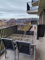 Moderne Tuinset: Grote Tafel (Hardhout) + 4 Stoelen, Ophalen, 4 zitplaatsen, Eettafel, Zo goed als nieuw