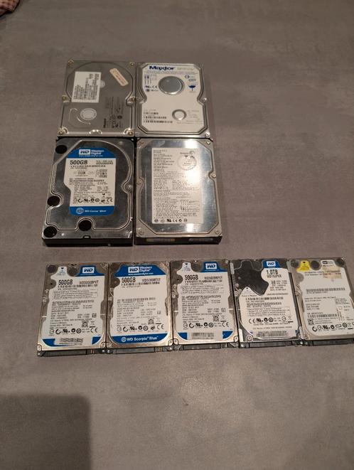 Bundel HDD's 2.5" & 3.5" – 40GB tot 1TB, Computers en Software, Harde schijven, Zo goed als nieuw, HDD, IDE, Ophalen