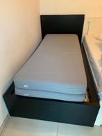 Lit ikea MALM et sommier, Maison & Meubles, Chambre à coucher | Lits, 90 cm, Une personne, Enlèvement, Utilisé