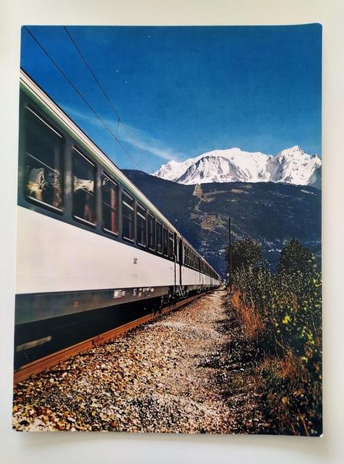Photo train - Nr475 - Train Corail massif du Mont-Blanc, Collections, Trains & Trams, Comme neuf, Train, Enlèvement ou Envoi