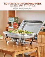 Set van 2 Chafing Dish dressoir | GRATIS LEVERING, -, Verzenden, Nieuw, WILPREP