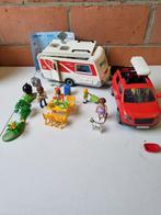 Playmobil vakantiewagen en carvan (5436+5434)- 2 stuks, Kinderen en Baby's, Verzenden, Zo goed als nieuw, Complete set