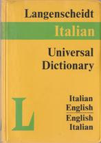 DICTIONNAIRE UNIVERSEL ITALIEN/ANGLAIS, Utilisé, Enlèvement ou Envoi