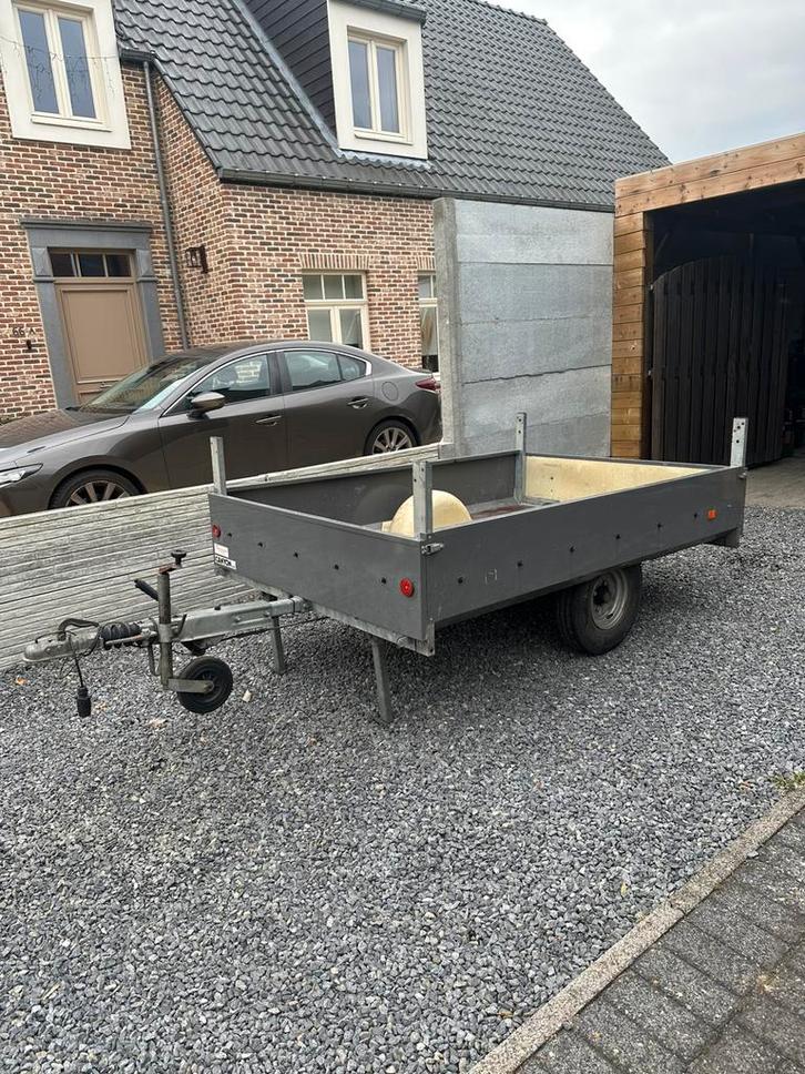 Aanhangwagen 750kg (zonder rijbewijs) geremd met 4 poten, Auto diversen, Aanhangers en Bagagewagens, Zo goed als nieuw, Ophalen of Verzenden