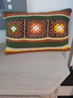 vintage handgemaakt gehaakt kussen, Huis en Inrichting, Woonaccessoires | Kussens, Ophalen of Verzenden, Zo goed als nieuw