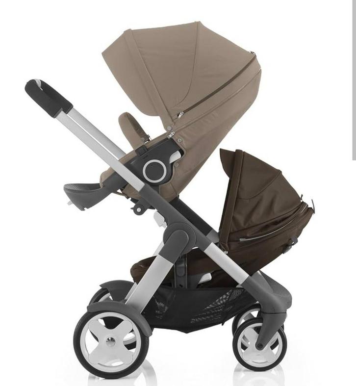 Stokke crusi sibling seat brown, Kinderen en Baby's, Kinderwagens en Combinaties, Zo goed als nieuw, Combiwagen, Overige merken