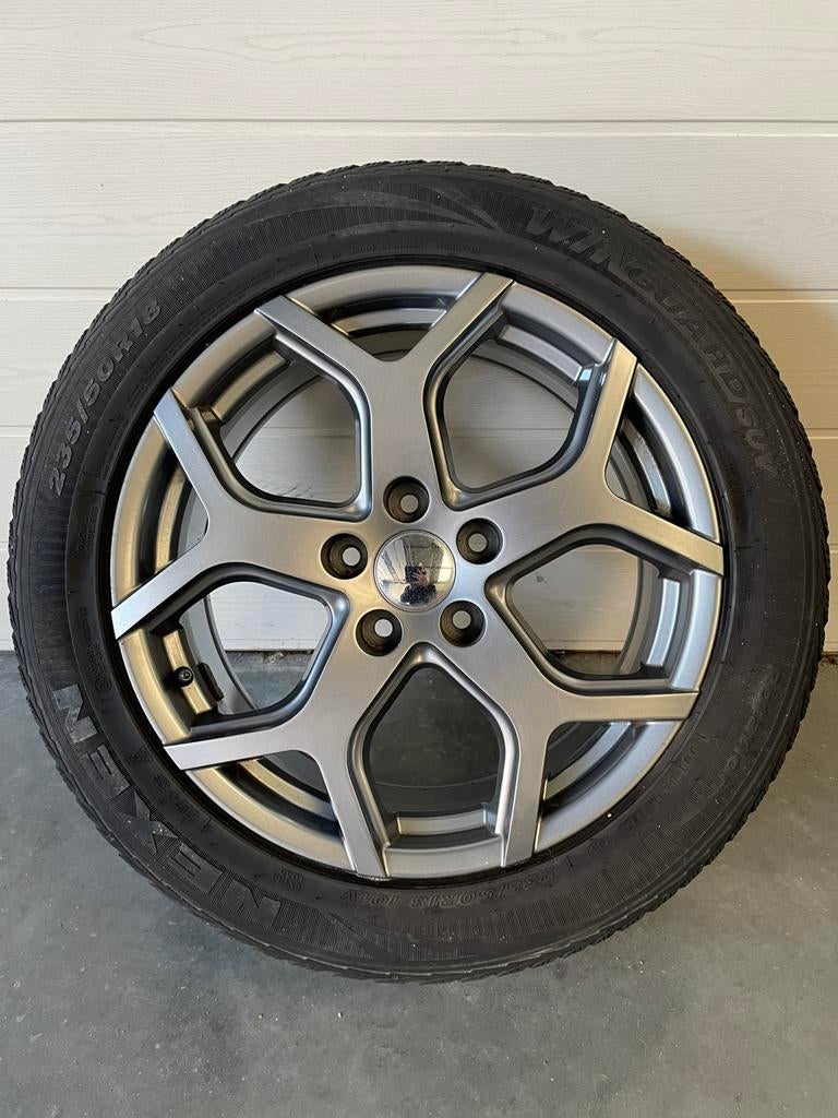 4 winterbanden met alu velgen voor Renault Trafic, Auto-onderdelen, Banden en Velgen, Banden en Velgen, Winterbanden, 18 inch