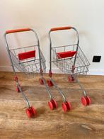 2 winkelkarretjes met poppenzitje, Ophalen, Gebruikt