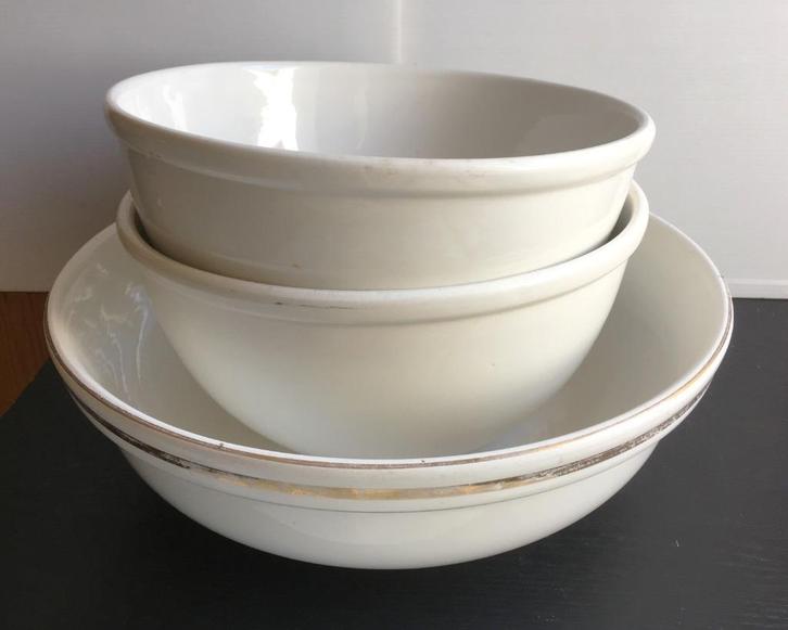 3 antieke waskommen, Antiek en Kunst, Antiek | Keramiek en Aardewerk, Ophalen of Verzenden