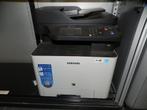 Samsung laser kleuren printer + 9 nieuwe cartridges, Computers en Software, Ingebouwde Wi-Fi, Faxen, Gebruikt, Ophalen of Verzenden