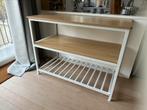 Keukeneiland 120x60x90 wit metaal en hout mdf fineer, Huis en Inrichting, Keuken | Keukenelementen, Ophalen, Zo goed als nieuw
