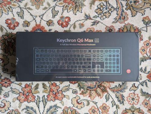 Keychron Q6 Max QMK/VIA Wireless Custom Mechanical Keyboard, Informatique & Logiciels, Claviers, Neuf, Sans fil, Touches multimédia