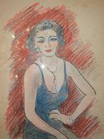 Jan Sluijters  Uniek werk betreft een Potlood tekening, Antiek en Kunst, Ophalen