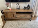 Tv meubel houtlook, Comme neuf, Industrieel-landelijk, 100 à 150 cm, 25 à 50 cm