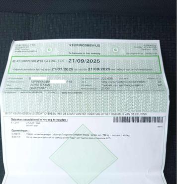 Ford S-max beschikbaar voor biedingen