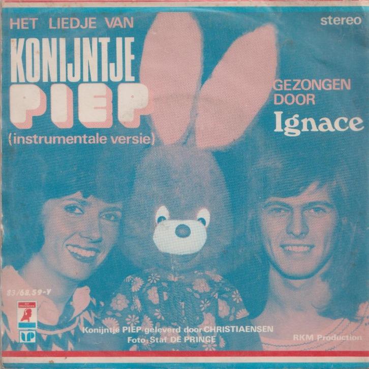 Ignace – Het liedje van konijntje Piep - Single, CD & DVD, Vinyles Singles, Utilisé, Single, En néerlandais, 7 pouces, Enlèvement ou Envoi