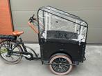 Vélo cargo électrique Troy, Vélos & Vélomoteurs, Vélos | Vélos avec bac, Comme neuf, Enlèvement, Bâche