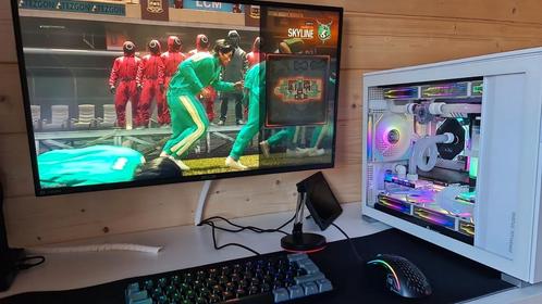 Gaming setup + custom loop pc, Computers en Software, Desktop Pc's, Zo goed als nieuw, SSD, 32 GB, Gaming, Ophalen